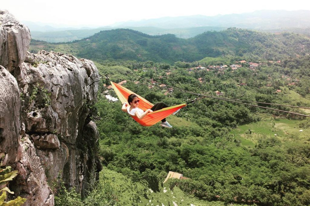 hammock tebing gunung hawu bandung