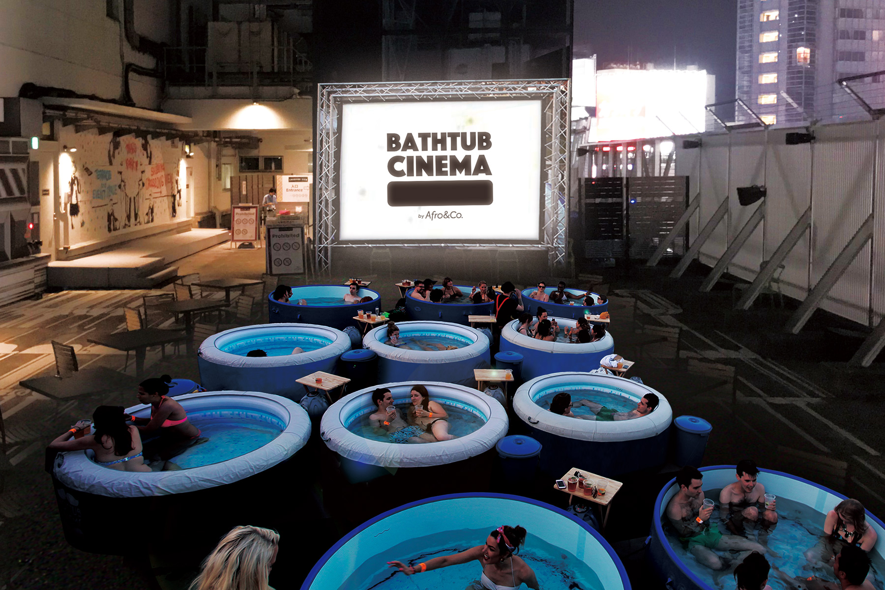 Menikmati Sensasi Bathub Cinema Di Jepang