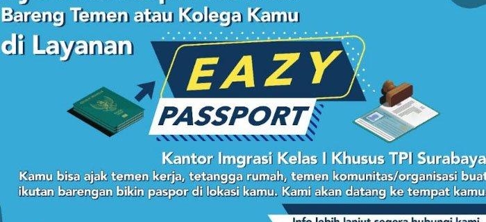 Hanya Sehari Mengurus Paspor Tanpa Datang Ke Kantor Imigrasi