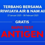 Rapid Test Antigen Gratis Hanya Di Sriwijaya Air